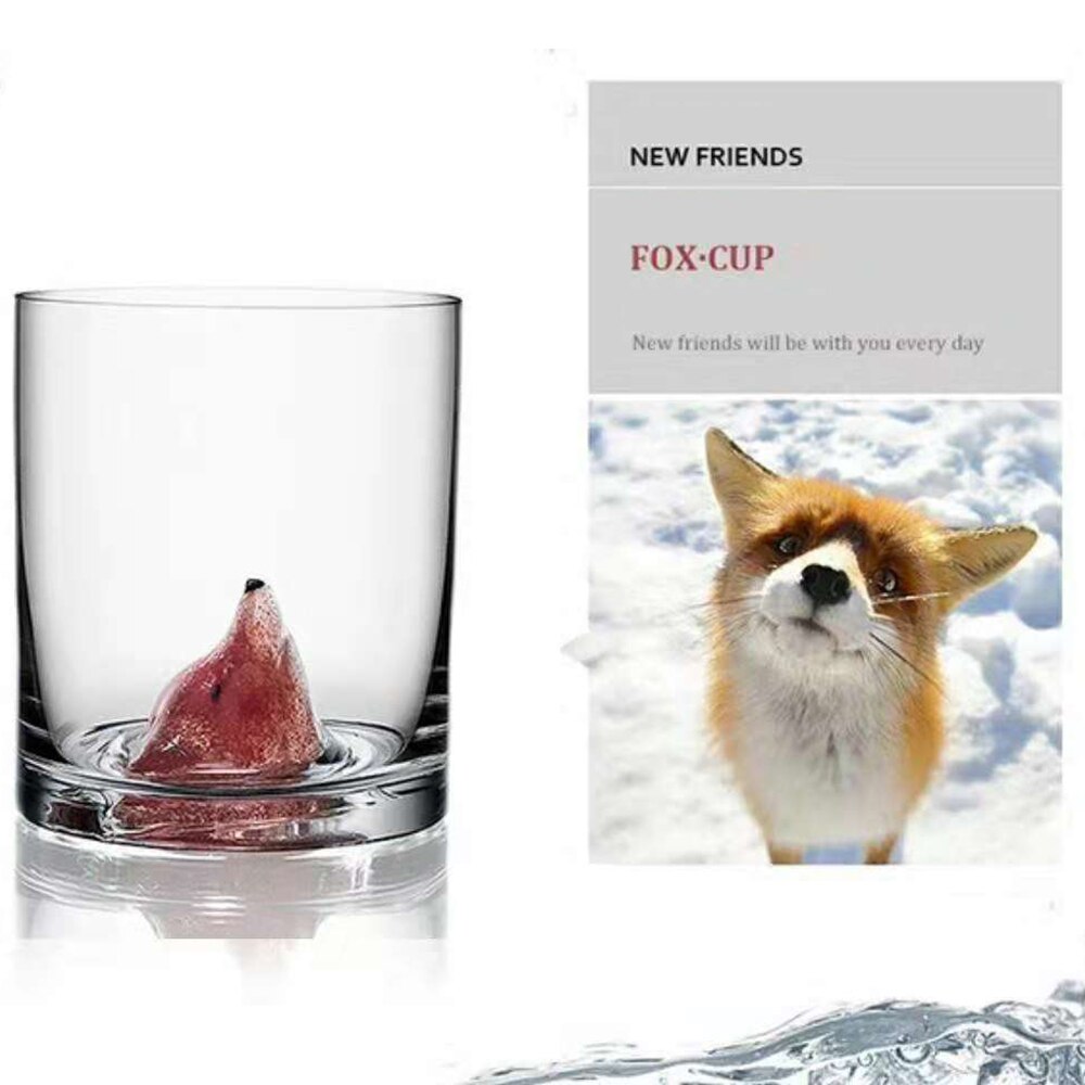 1 st 360ml djurkopp sött husdjur björn fågelglas för te öl vattenkopp blyfritt ultraklart glas
