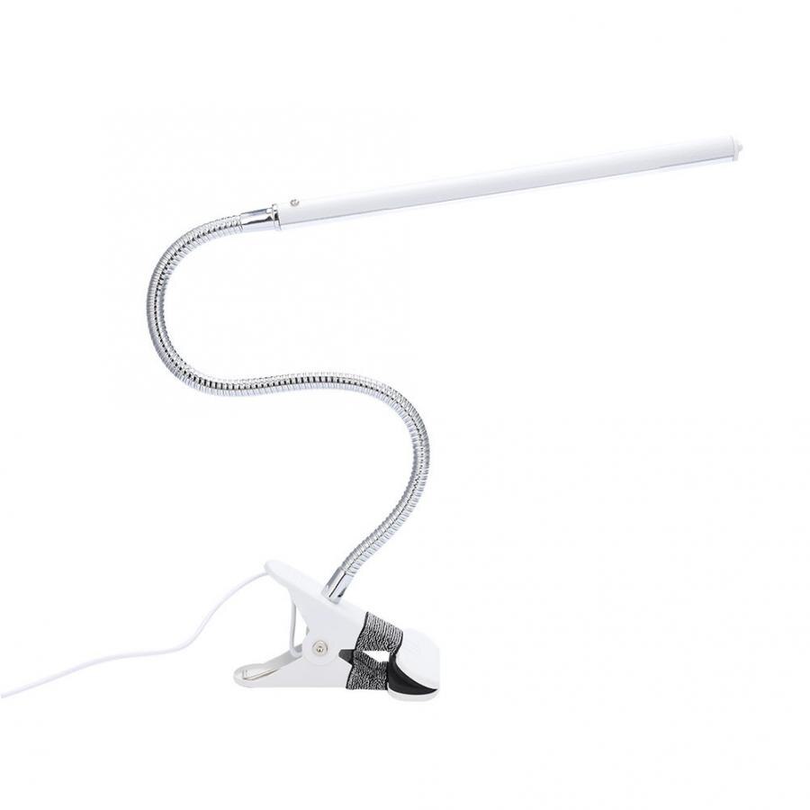 LED Desk Lamp Flexible Reading Eye Protection Table Lamp Metal Hose Lamp with Clip USB Interface Tattoo accesorie