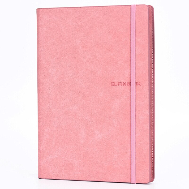Elfinbook TS Sketchbook A5 Smart Reusable Erasable Diary Drawing Painting Graffiti Small Hard Cover Blank Paper Notebook Memo: Pink