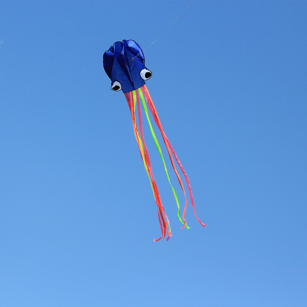 Large Mollusc Shape For Kids Lightweight 4 Meters With Tail Beach Park Portable Outdoor Sports Easy Flyer Octopus Kite