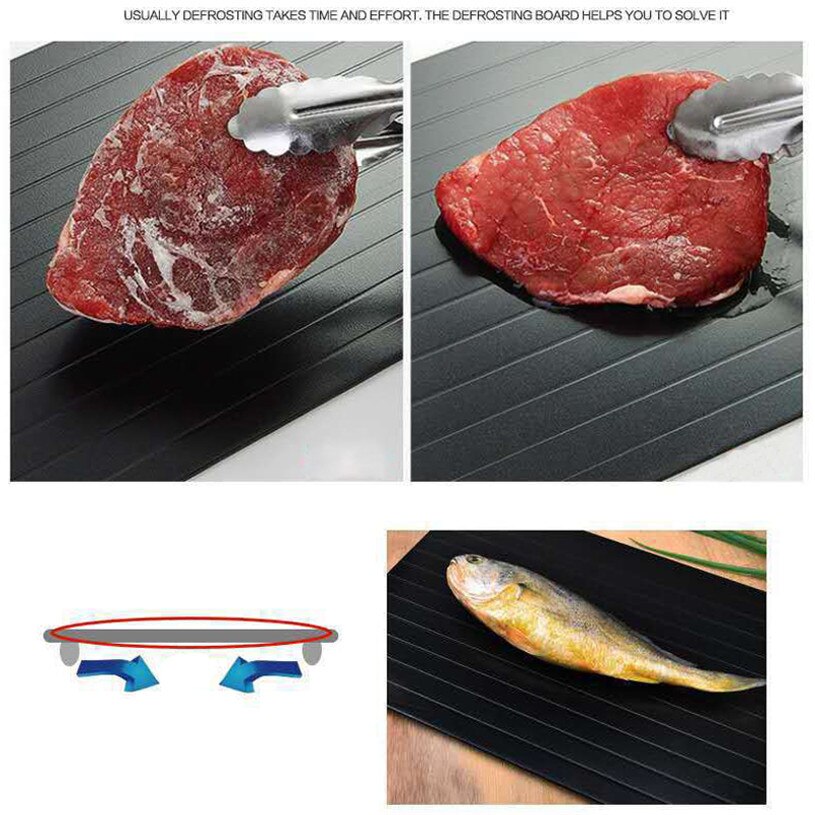 Nourriture viande fruits décongélation rapide plaque décongélation rapide plateau décongélation Planche décongélation décongélation Planche congelée plateau dégivrage Gadgets de cuisine
