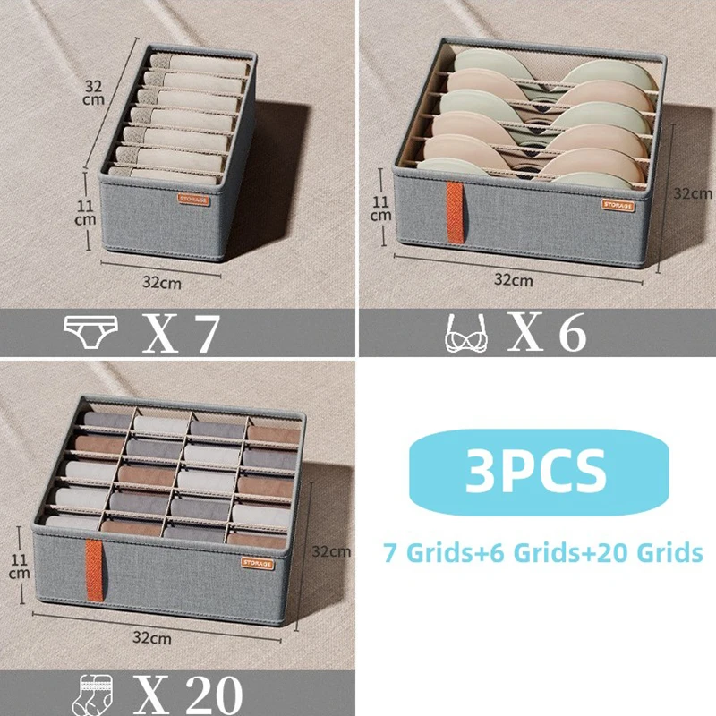 Slaapkamer Kast Lade Ondergoed Organizer Sokken Bh Kleding Opbergdozen Garderobekast Organizer Broek Sokken Organizer: Licht Groen