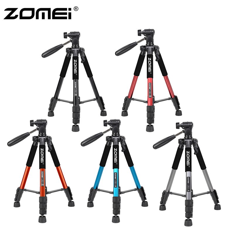 ZOMEI Q111 Professionelle Tragbare Reise Aluminium Kamera Stativ & Pan Kopf für SLR DSLR Digital Kamera Fünf farben Neue Kommen