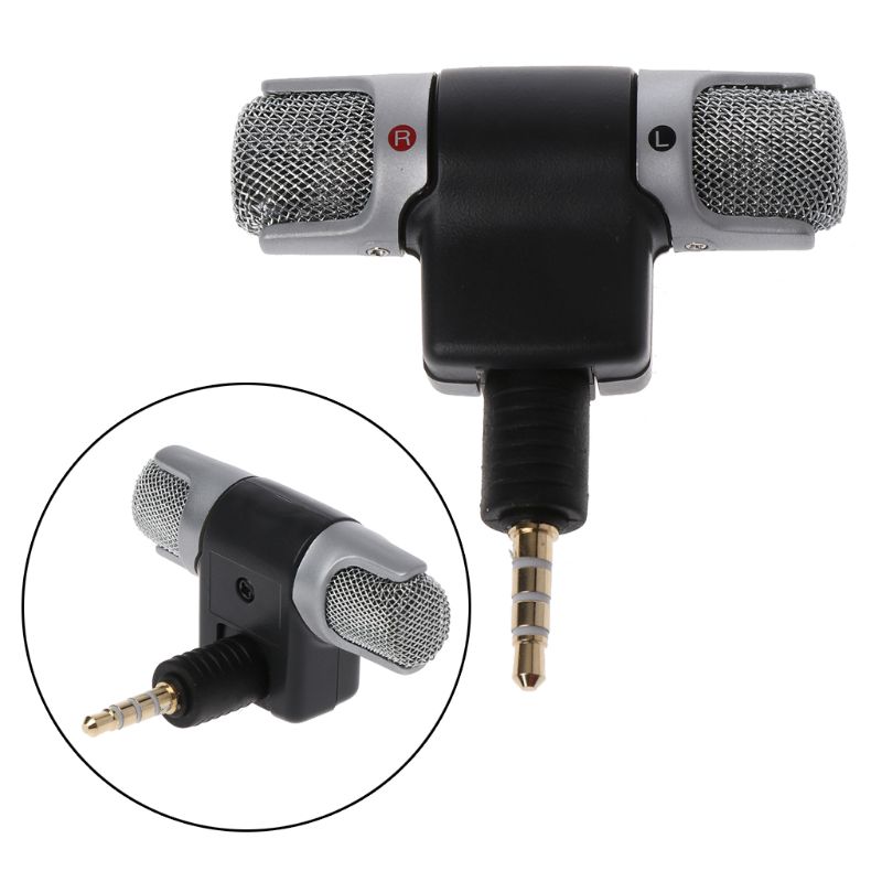 Mini 3.5mm Jack Microphone Stereo Mic For Recording Mobile Phone Microphone