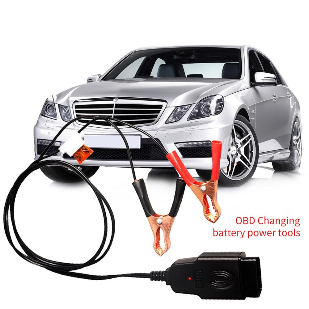 1/0 Ga Battery Wire Battery Terminal Car Memory Saver Battery OBD2 Replace Tool Battery Clamp Car Battery Terminal