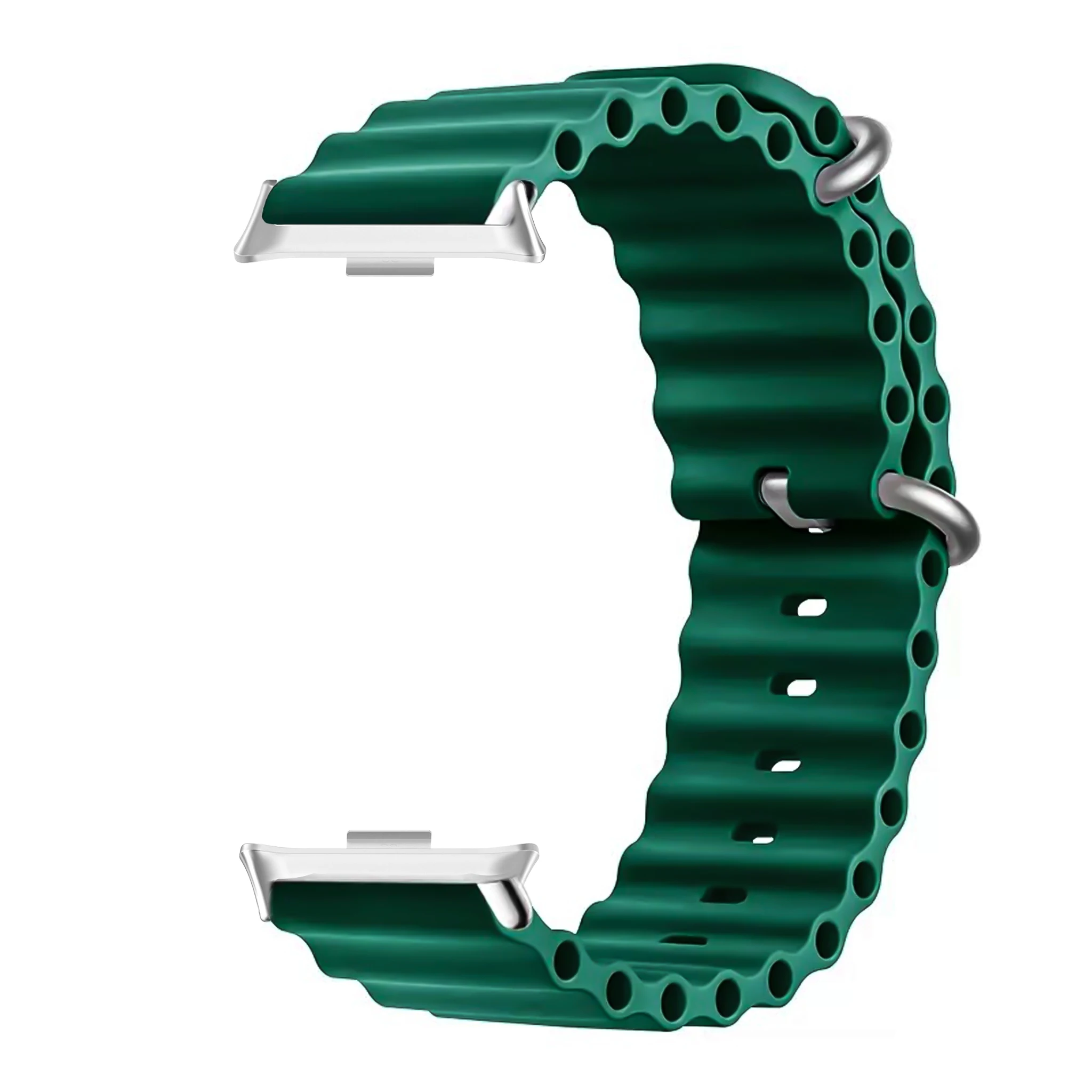 Ocean silikonrem til redmi watch 4 armbånd klokkerem armbånd til xiaomi band 8 pro erstatningsrem tilbehør correa: Xxl / Brun