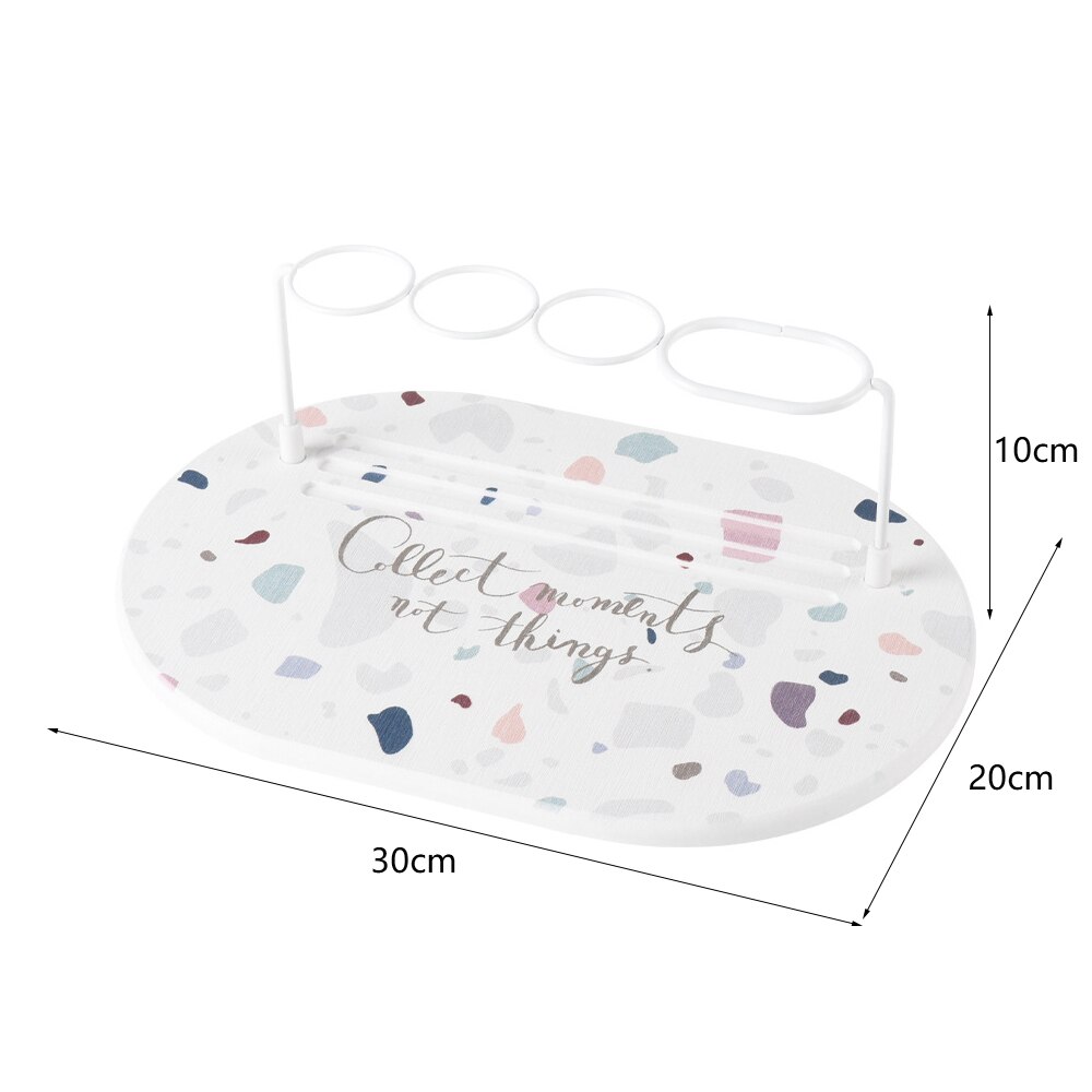 Diatom-soporte para cepillo de dientes eléctrico, estantería impermeable de diatomita para baño, almohadilla absorbente: C