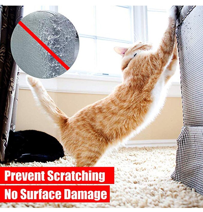 Kattekat anti-ridse træningstape ridsebeskyttelsesmåtte møbler og læder ridsebeskyttelsesbånd til katte og kæledyr