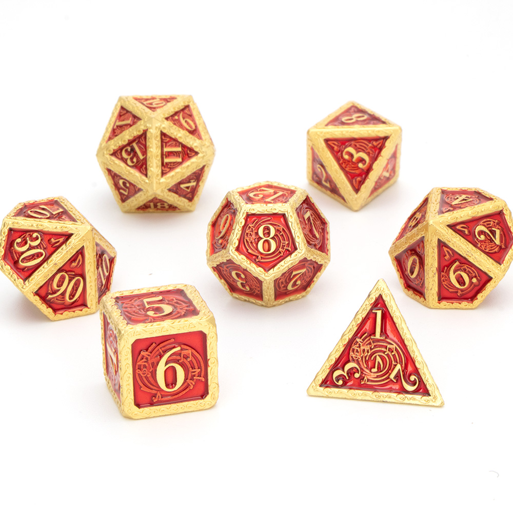 Metalen Dnd Dobbelstenen Set Dungeon En Dragon D &amp; D D + D Dices Set D20 D12 D10 D % d8 D6 D4 Mtg Rpg Veelvlakken Rollenspel Dobbelstenen