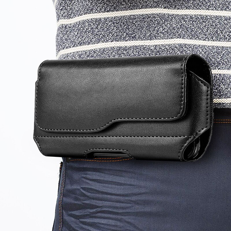 Universal bolsa do telefone para o iphone 8 samsung xiaomi huawei telefone móvel saco da cintura cinto clipe coldre capa de couro caso