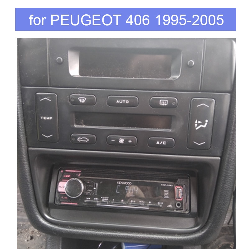 Una nueva Din Audio Fascia para PEUGEOT 406,1995-2005 Radio Estéreo DVD GPS estéreo CD Panel Dash Instalación en Kit de marco ajustable