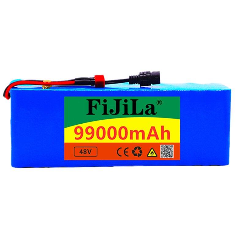 48v akumulator litowo-jonowy 48v 99ach 1000w 13S 3P akumulator litowo-jonowy Pakiet dla 54.6v E-wioślarz elektryczny skuter z BMS + ładowarka