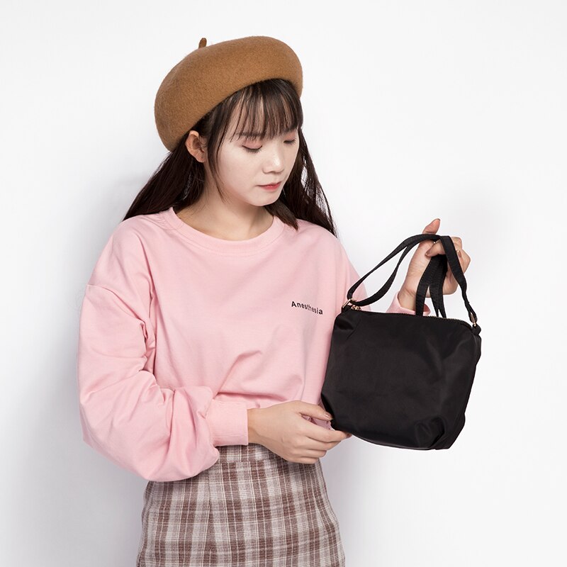 Oxford cloth women bag small fresh shoulder bag casual wild cloth bag mini messenger small square bag women