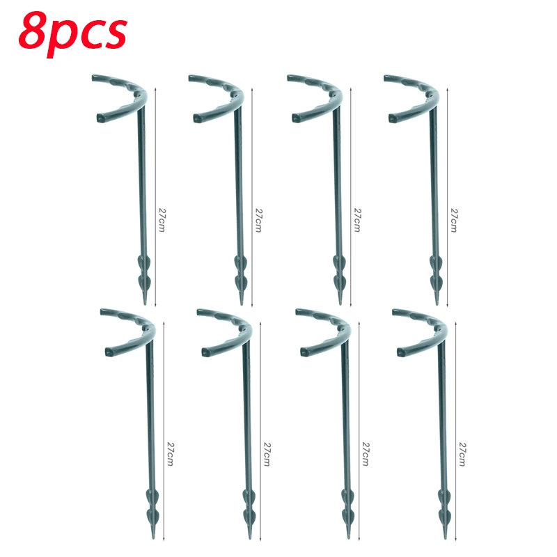 2/4 STUKS Plastic Plant Ondersteuning Stapel Frame Kas Arrangement Halve Cirkel Vaste Staaf Indoor Bloem Plant Wijnstok Klimmen Beugel: Zilver