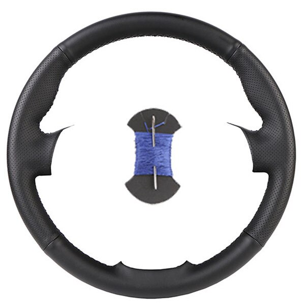 Couverture de volant de voiture en cuir tressé, pour Opel Astra (K) Corsa (E) Crossland X Grandland X Insignia: D-04-Blue
