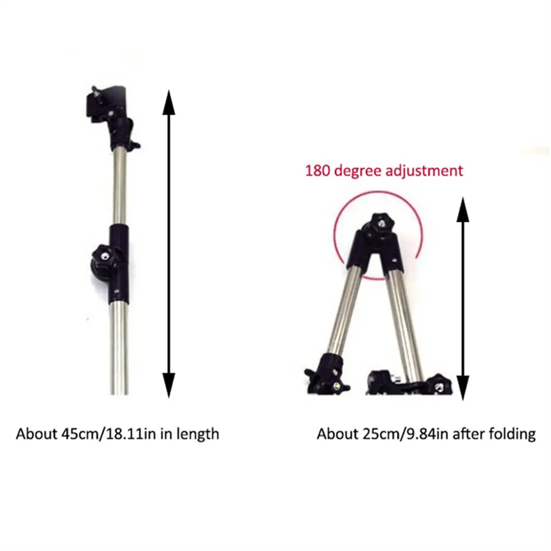 Portaombrelli pieghevole per bicicletta supporto per ombrello addensato per auto elettrica supporto per ombrellone regolabile per passeggino accessori