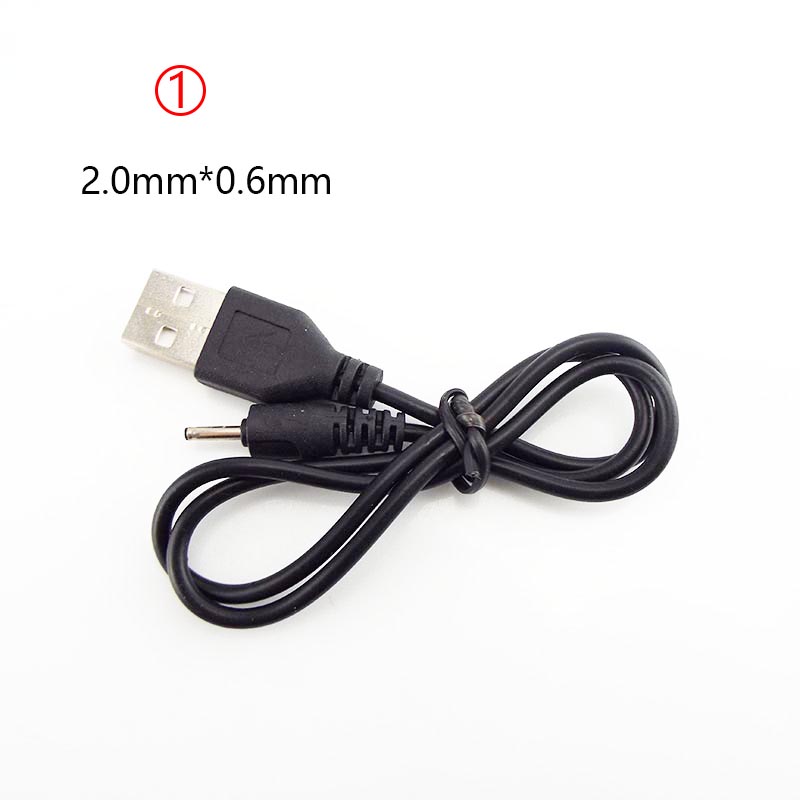 Usb a uros  dc 2.0 0.6 2.5 3.5 1.35 4.0 1.7 5.5 2.1 5.5 2.5mm virtalähdejohto pistoke jakki jatkokaapelin liitin laturi: 2.0 x 0.6mm