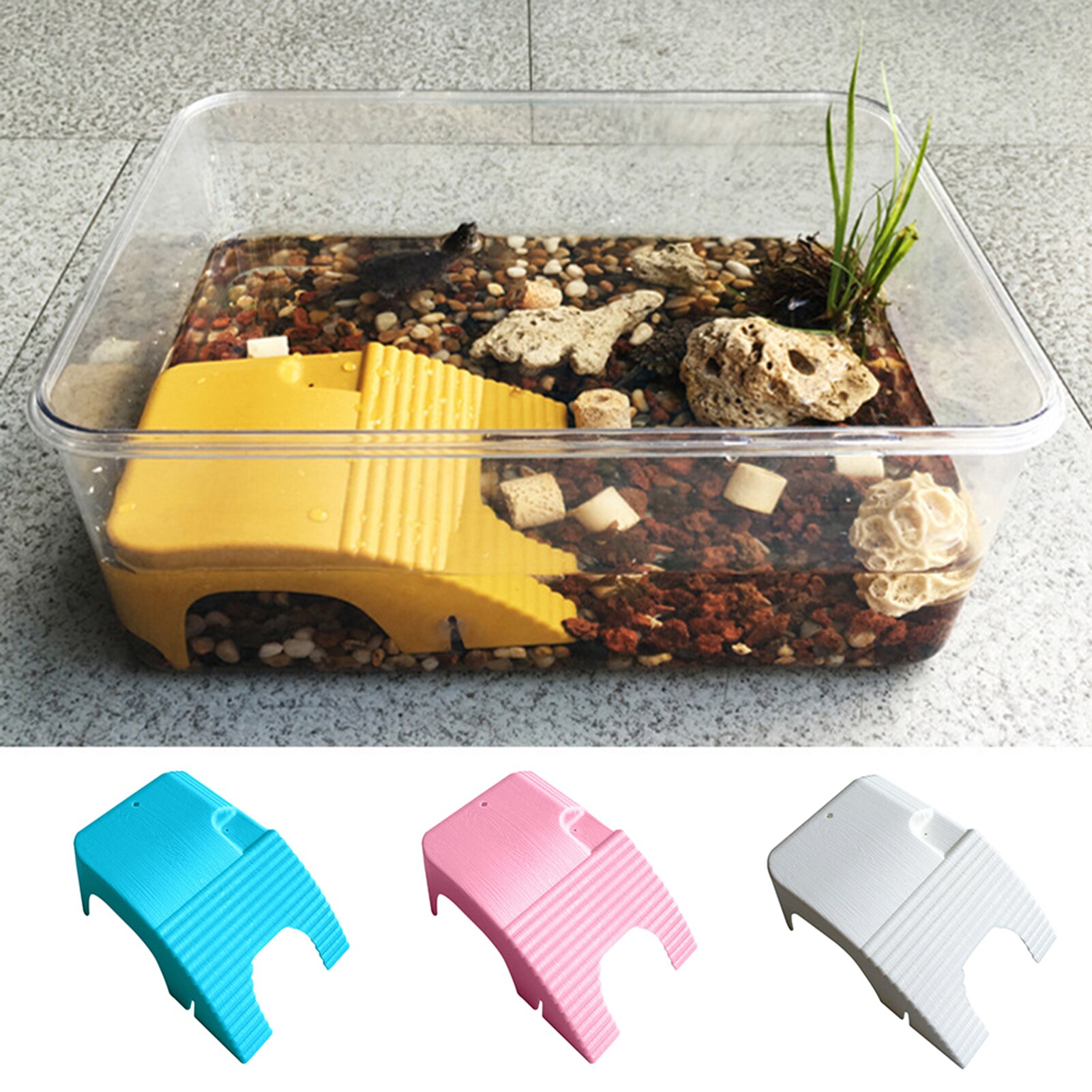 Floating Platform Muti-Purpose Double Track Climbing ABS Climbing Tortoise Platform for Turtle