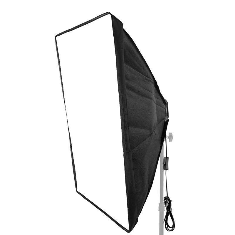 Softbox Licht Kit 50x70cm Fotostudio Tent met Enkele Lamp Houder voor E27 Continue Verlichting Fotografische Apparatuur
