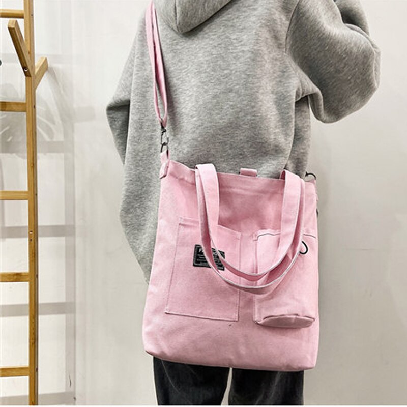 Style Women Hasp Canvas Bags Shoulder Bags Female Casual Soft Zipper Canvas Handbags Messenger Bags