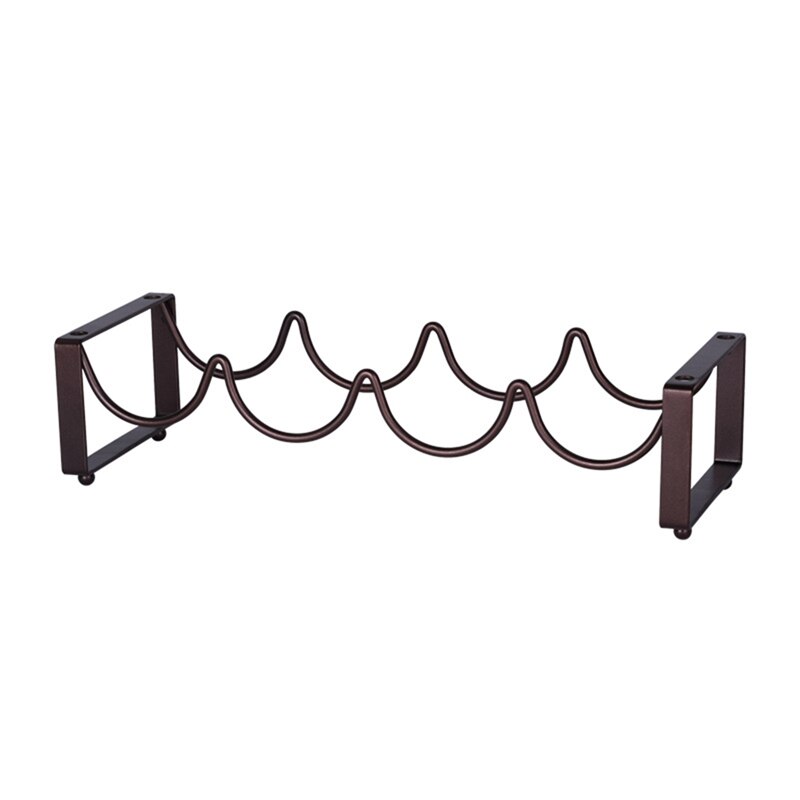 Vintage Retro Sterke Creatieve Draad Wijnrek Flessen Wijn Display Rack Stand Opslag Houdt 4 Flessen Thuis Accessoire: Default Title
