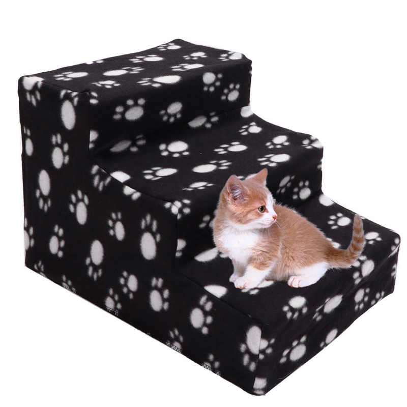Cat Scratcher Pet Climbing Ladder 3 Tiers Portable Non Slip Removable Dog Stairs for Dogs and Cats Cats Kitten Scratcher