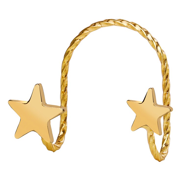 17KM Minimalistischen Gold Metall Geometrische Kreis C bilden Band Ohrringe Für Frauen modisch Hochzeit Runde Ohrringe Schmuck