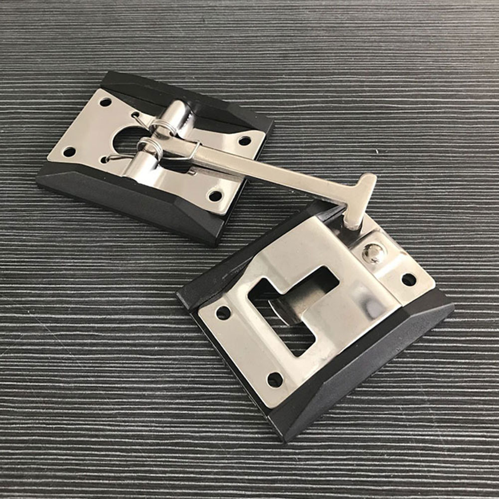 Universele Truck Deur Haak Rv Positionering Trailer Beschermende Gepolijst T Vormige Gesp Met Beugel Rvs Duurzaam Bevestiging