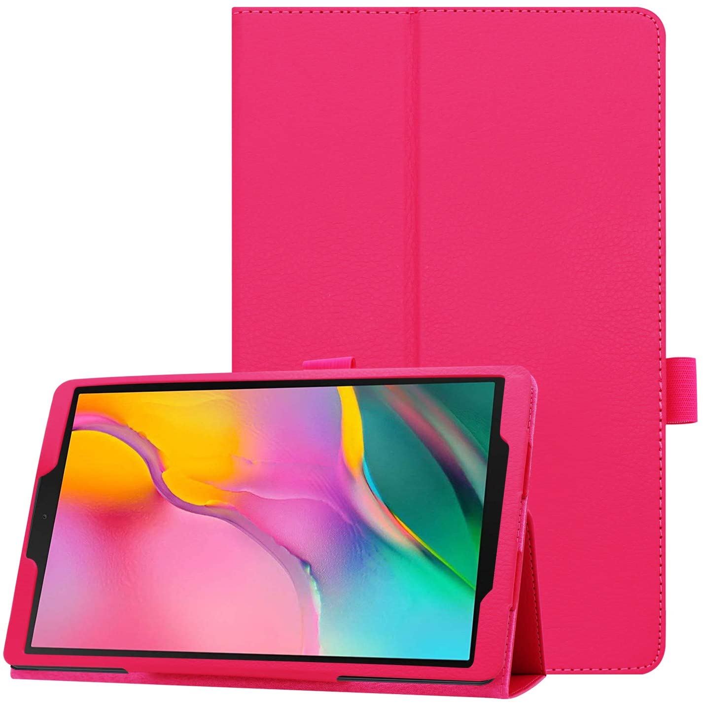 For Samsung Galaxy Tab A7 10.4 Case,Flip Leather Stand Tablet Cover for Samsung Galaxy Tab A7 10.4&quot;SM-T500 T505 T507 Case: Rose