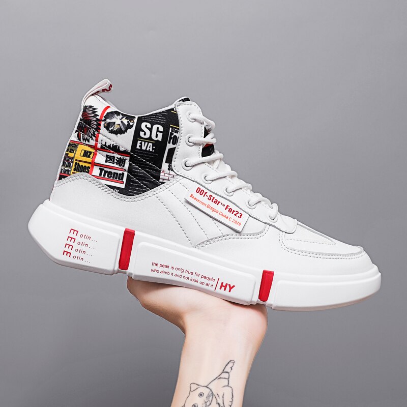 Quheng Mannen Schoenen Herfst Winter Hoge Top Schoenen Board Schoenen Daddy Casual Schoenen Onhandig Sneaker 39-44 eu