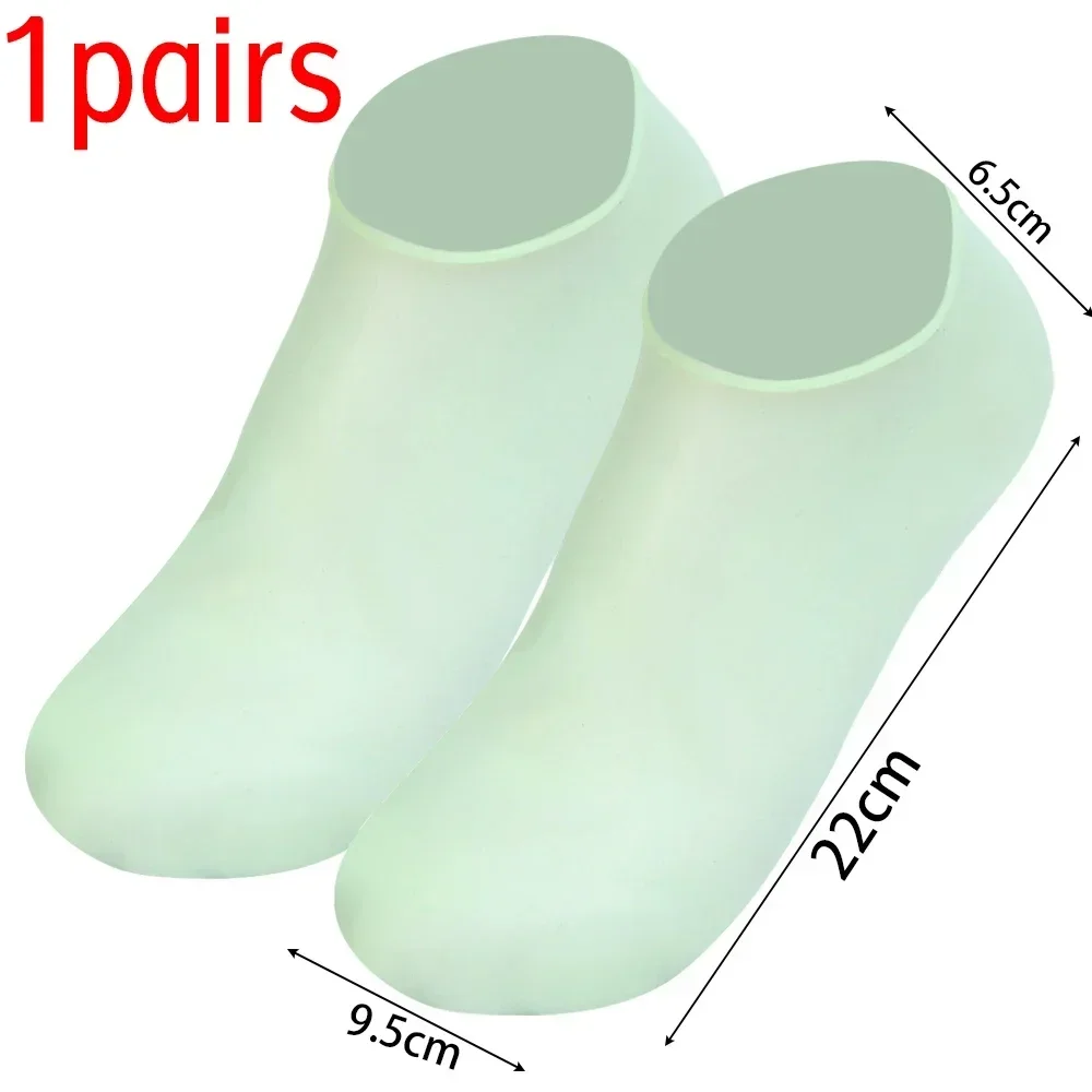 Chaussettes en silicone anti-Contation pour les pieds, 1 à 5 paires, respirantes, exextensibles, gel, suppression de la fréquence, hydratant pour la peau, outil de massage des pieds: Gris clair