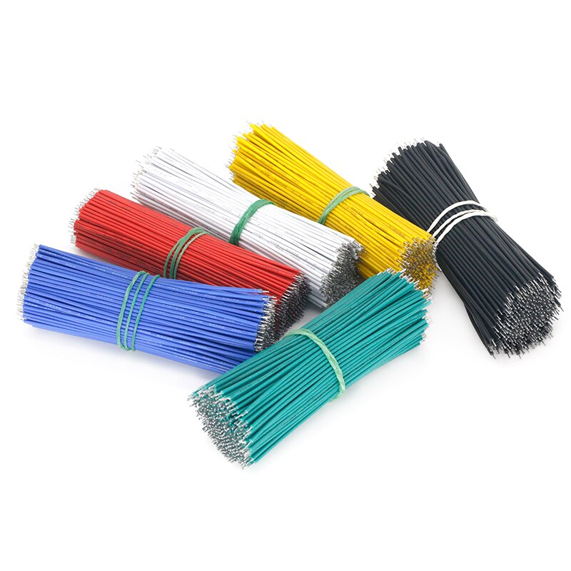 100PCS Tin-Plated Breadboard PCB Solder Cable 24AWG 10CM Fly Jumper Wire Cable Tin Conductor Wires 1007-24AWG Connector Wire