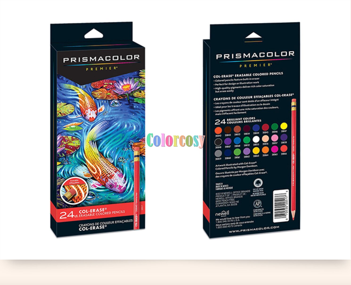 Prismacolor Pencil 150 132 Premier Soft Set Coloured Genuine Assorted Colors ,Perak Horse Oily Color Drawing Pencils Box: 24 erasable pencil
