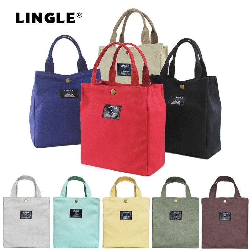 Bento lunchbox tas met lunch draagbare lunch canvas eco tas kantoormedewerker handtas student kleine lunchbox tas