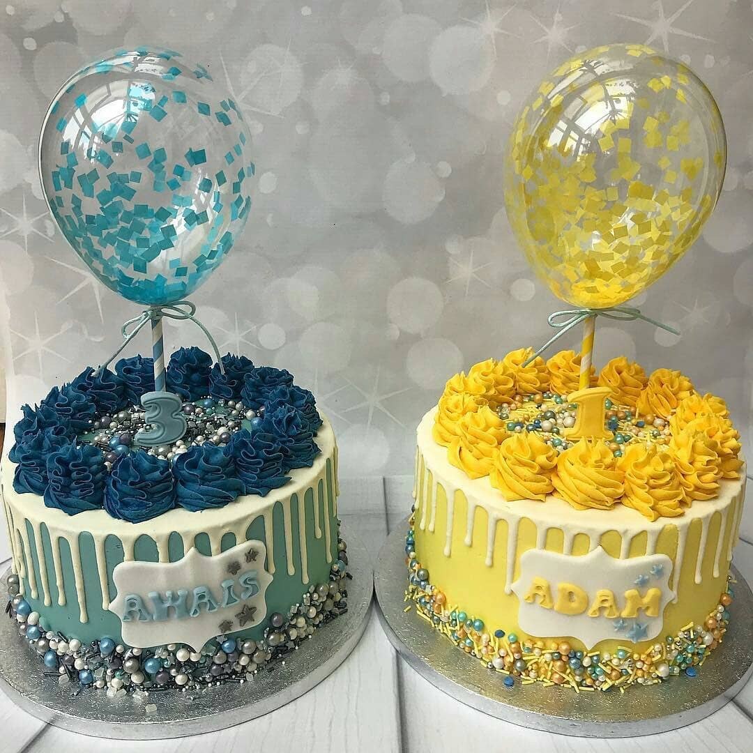 5Inch DIY Cake Balloons Cake Topper Cloud Shape Confetti Balloon Cake Topper balons for Birthday Baby Shower Wedding Decor