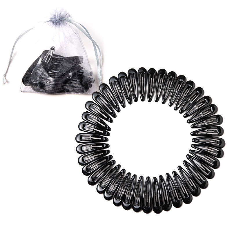 10/20/30/40Pcs Baby Hairclip Haarspelden Leuke Kleurrijke -Vormige Clip Mode Baby Meisje haarspelden Haar Accessoires Haarspelden: 40pcs Black