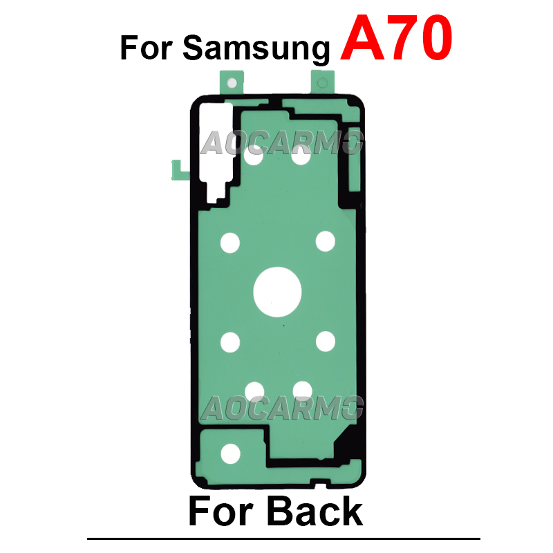 Pegatina para Samsung Galaxy A40 A41 A50 A51 A52 A60 A70 A71 A72 A73 A80 A730 A750 A920 cinta adhesiva de cubierta trasera pegamento