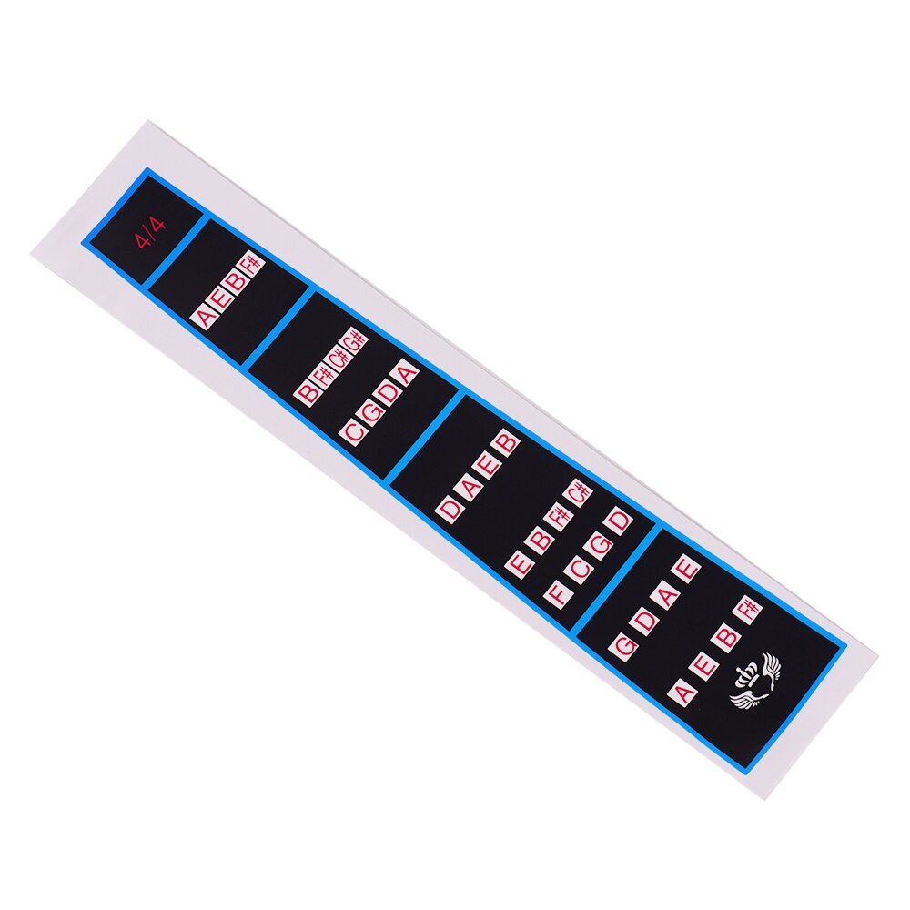 4/4 Violin Finger Guide Indicator Fingerboard Sticker Guide Label Finger Chart for Practice Beginners