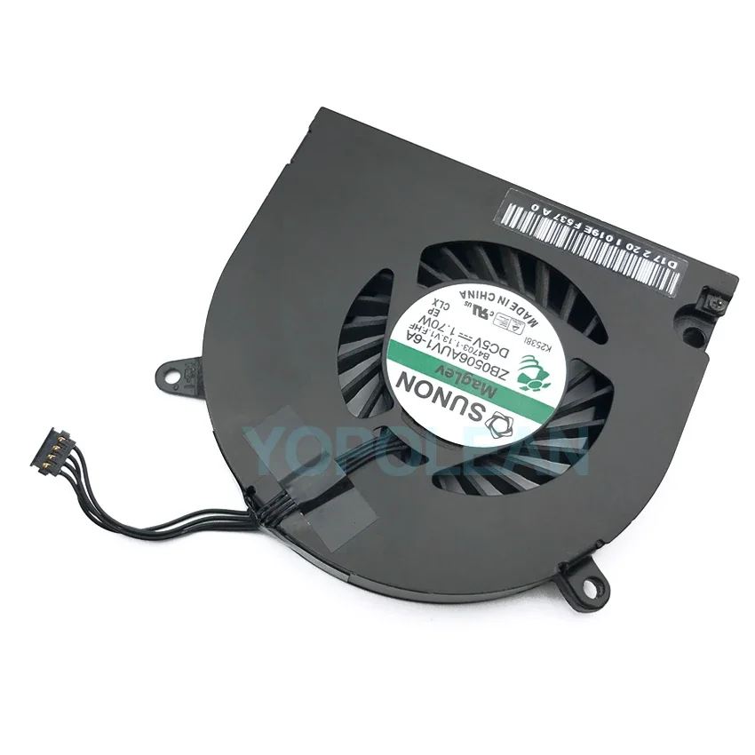 Oryginalny wentylator procesora laptopa dla Macbook Pro 13 "wentylator A1278 2008-2012 ZB0506AUV1-6A