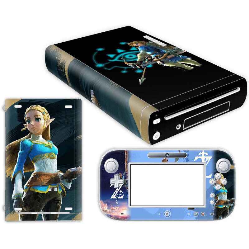 Funda para consola W ii U con controles remotos Skins para pegatina Nintend w ii u para w ii u skin: TN-WiiU-0620