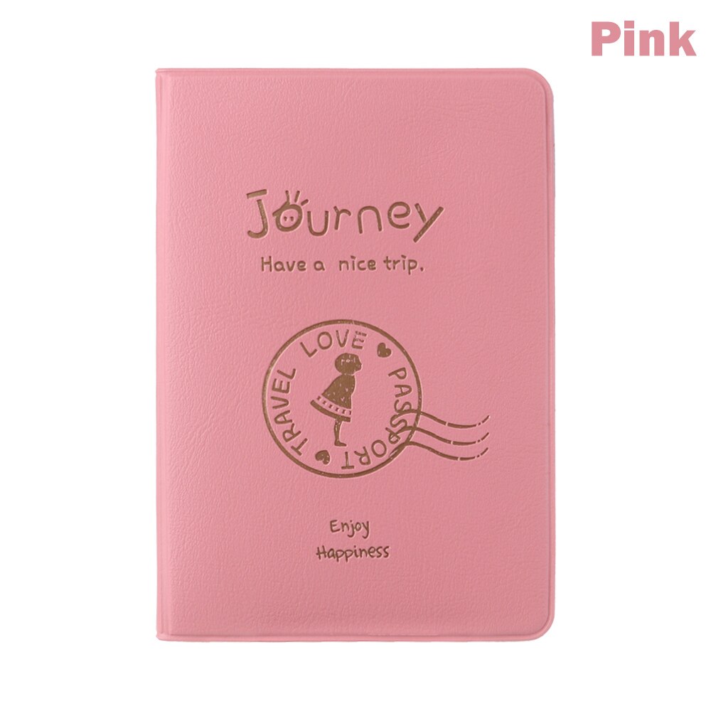 Mode leuke Paspoort Cover Waterdichte Paspoort Reizen Cover Case Paspoorthouder Paspoort Pakket: pink