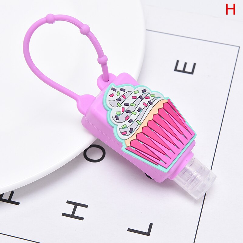 1 st silikon mini handsprit resebärbar säker gelhållare engångs ingen ren tvål dispenser hand gel hållare för barn: H