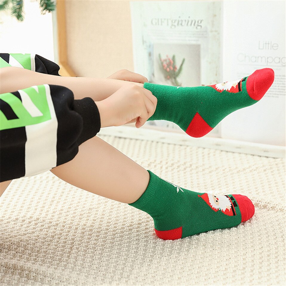 Neugeborenen Baby Socken Weihnachten Boden Socke für Kinder Nette Baumwolle Weiche Socke Baby Mädchen Jungen Winter Warme Socken scalcetines