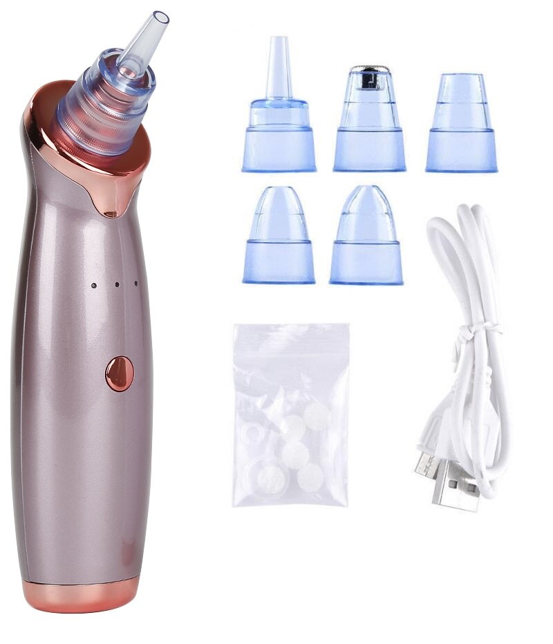 6/5Head Electric Blackhead Remover Pore Acne Pimple Removal Vacuum Suction Face Nose T Zone Deep Cleaner Machine: 02