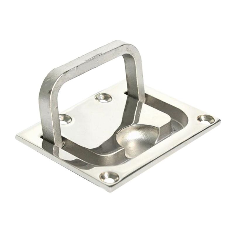 Deck Cover Handle Lifting Stainless Steel Square Floor Lock Ring Floor Buckle 11UA: 2