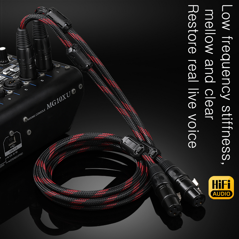 Câble audio XLR mâle vers femelle M/F ODavid, une paire, blindé pour microphone, centre commercial XLR rette