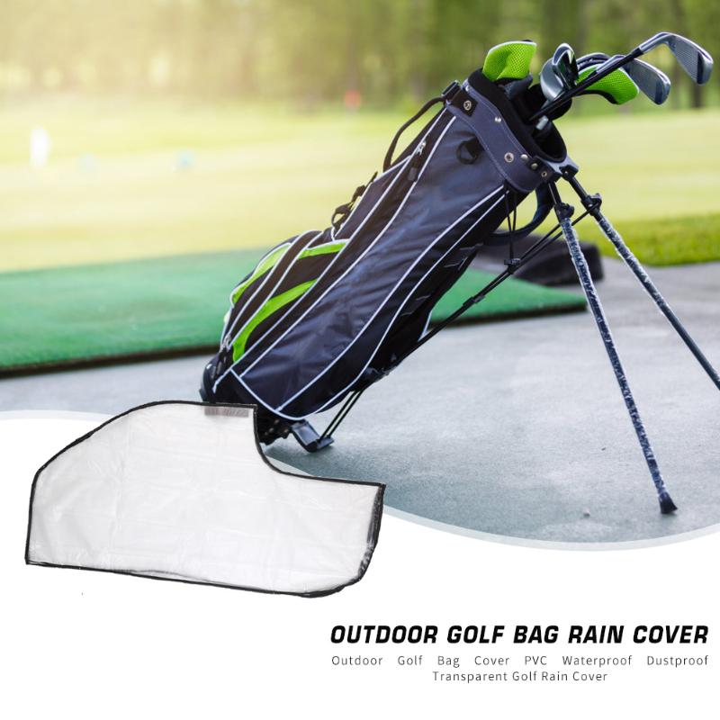 PVC Golf Bag Cover Outdoor Waterproof Dustproof Transparent Golf Bag Cover Rain Cover Protector Supplies