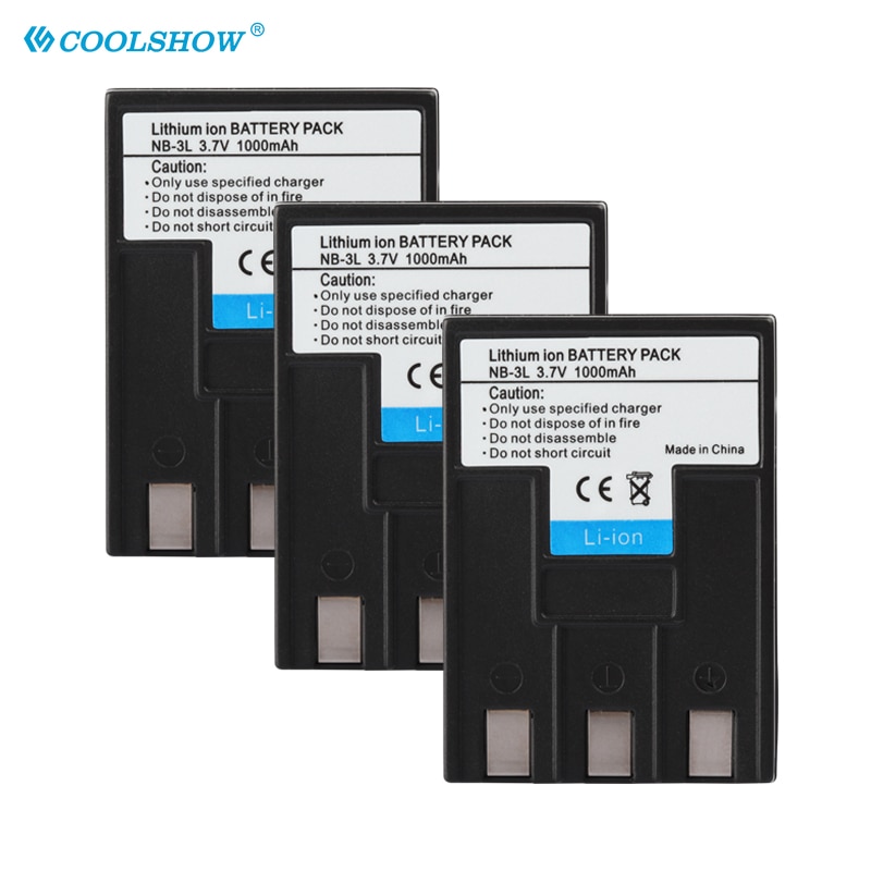 Camera Batterij NB-3L NB3L Nb 3L Voor Canon Ixus Iis SD110 Ixy I2 I5 S700 750 700 Is Iis SD20 PC1060 PC1114 110.1000Mah Batterijen