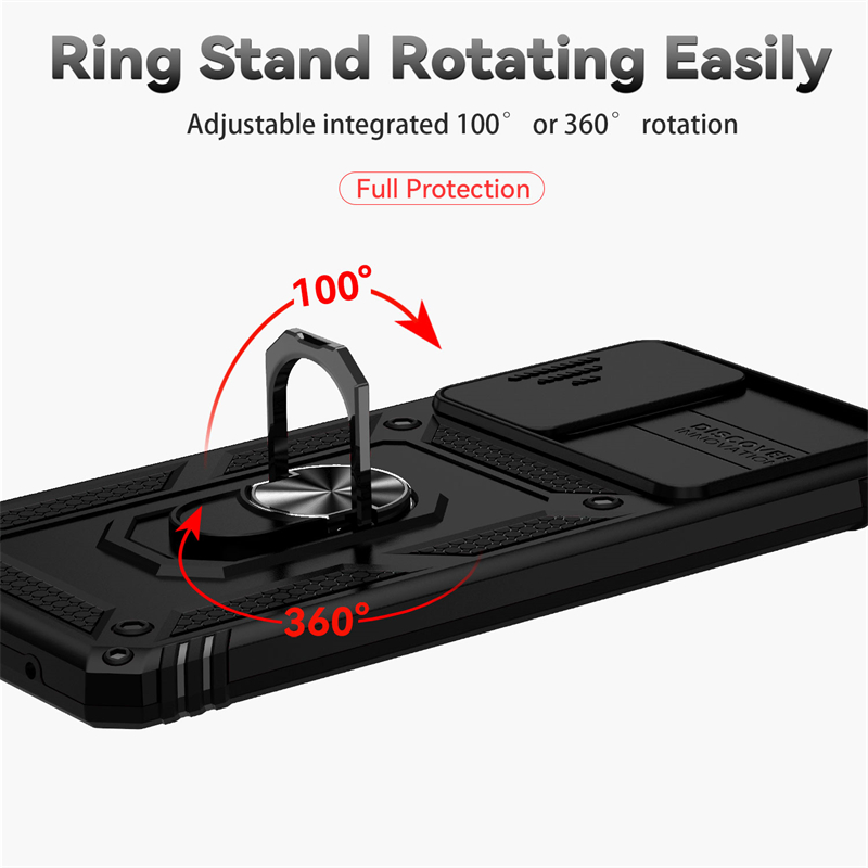 Voor Xiaomi Redmi Note 10 Pro Case Cover Redmi Note 10 Pro Capa Slide Camera Lens Schokbestendige Ring Houder Fundas Redmi Note 10 Pro