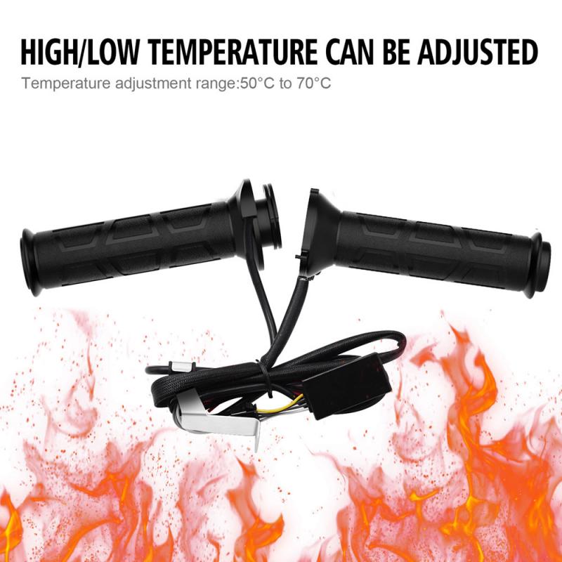 22mm Upgrade Electric Heated Grips Handle Handlebar Adjustable Heating Handle Set AUTO Motorcycle Parts WUPP